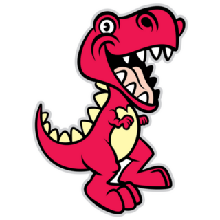 Cute Cartoon T-rex Dinosaur