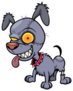 Cute Cartoon Zombie Dog Sticker