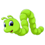 Cute Caterpillar Cartoon Sticker