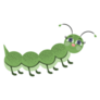 Cute Caterpillar Funny Cartoon Sticker
