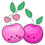 Cute Cherry Pals Sticker