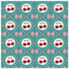 Cute Cherry Pattern Sticker