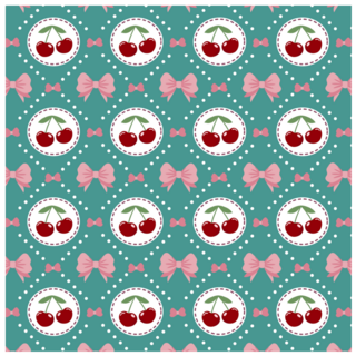 Cute Cherry Pattern Sticker