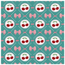 Cute Cherry Pattern Sticker