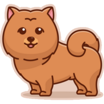 Cute Chow Chow Sticker