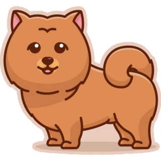 Cute Chow Chow Sticker