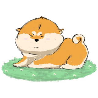 Cute Chubby Shiba Sticker