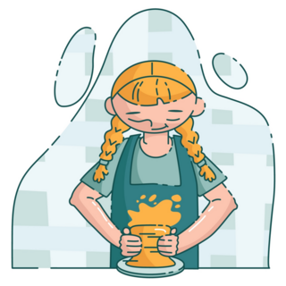 Cute Clay Maker Sticker