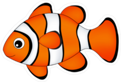 Cute Clown Fish Sticker