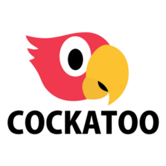 Cute Cockatoo Logo Illustration Sticker