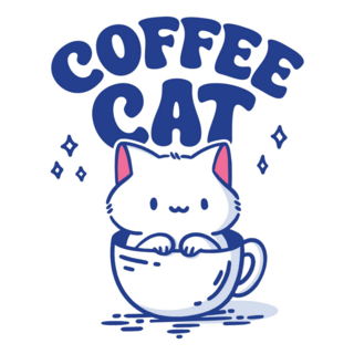 Cute Coffee Cat Sticker