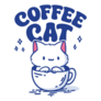 Cute Coffee Cat Sticker