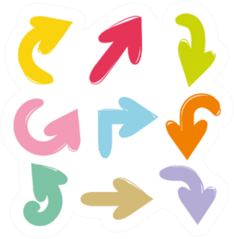 Cute Colorful Arrows Sticker