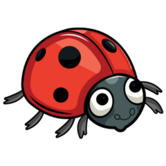Cute Colorful Ladybug Sticker
