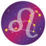 Cute Colorful Leo Galaxy Constellation Sticker