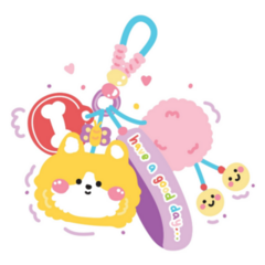 Cute Corgi Keychain Sticker