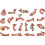 Cute Dachshund Sticker Sheet