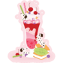 Cute Dalmatian Dessert Sticker