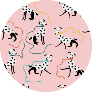 Cute Dalmatian Pattern Sticker