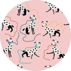 Cute Dalmatian Pattern Sticker