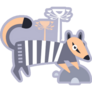 Cute Decorative Marsupial Anteater Sticker