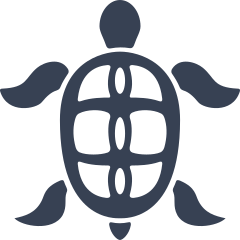 Cute Detailed Turtle Sticker