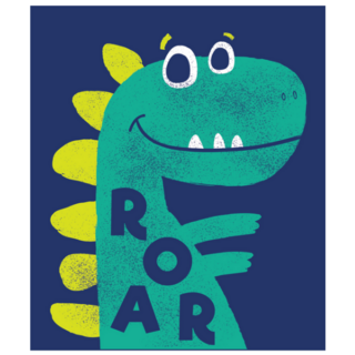 Cute Dinosaur Vector Drawn For Tee Print