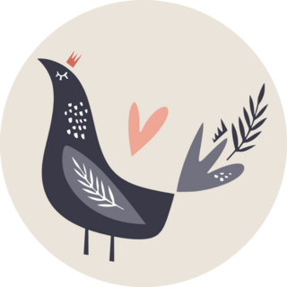 Cute Doodle Bird Partridge Sticker