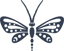 Cute Dragonfly With Dots Sticker