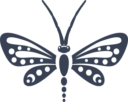 Cute Dragonfly With Dots Sticker