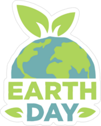 Cute Earth Day Poster Sticker