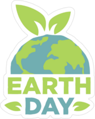 Cute Earth Day Poster Sticker