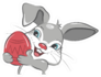 Cute Easter Bunny With Easter Egg Illustration Sticker