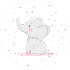 Cute Elephant Baby Sticker
