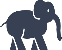 Cute Elephant Walking Sticker