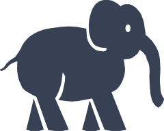 Cute Elephant Walking Sticker