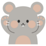 Cute-faced Mouse Sticker