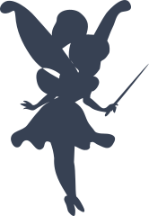 Cute Fairy Silhouette Sticker