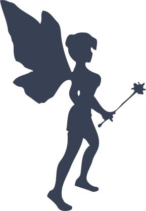 Cute Fairy With Wand Sticker