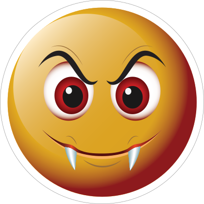 Cute Fangs Emoji Sticker