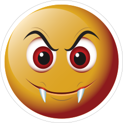 Cute Fangs Emoji Sticker