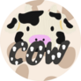 Cute Farm Animal Cow Sticker