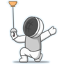 Cute Fencing Sticker