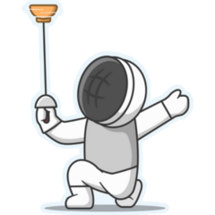 Cute Fencing Sticker