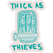 Cute Fish Tin Sticker