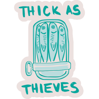 Cute Fish Tin Sticker