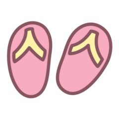 Cute Flip Flops Kawaii Sticker 