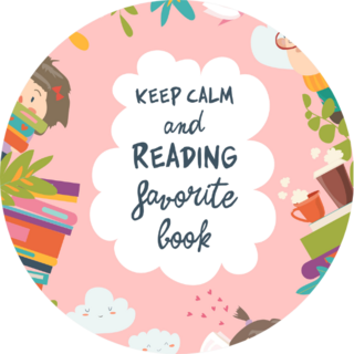 Cute Frame Composed Of Children Reading Books Sticker
