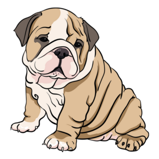 Cute French Bulldog Art Sticker