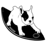 Cute Frenchie Surf Board Sticker